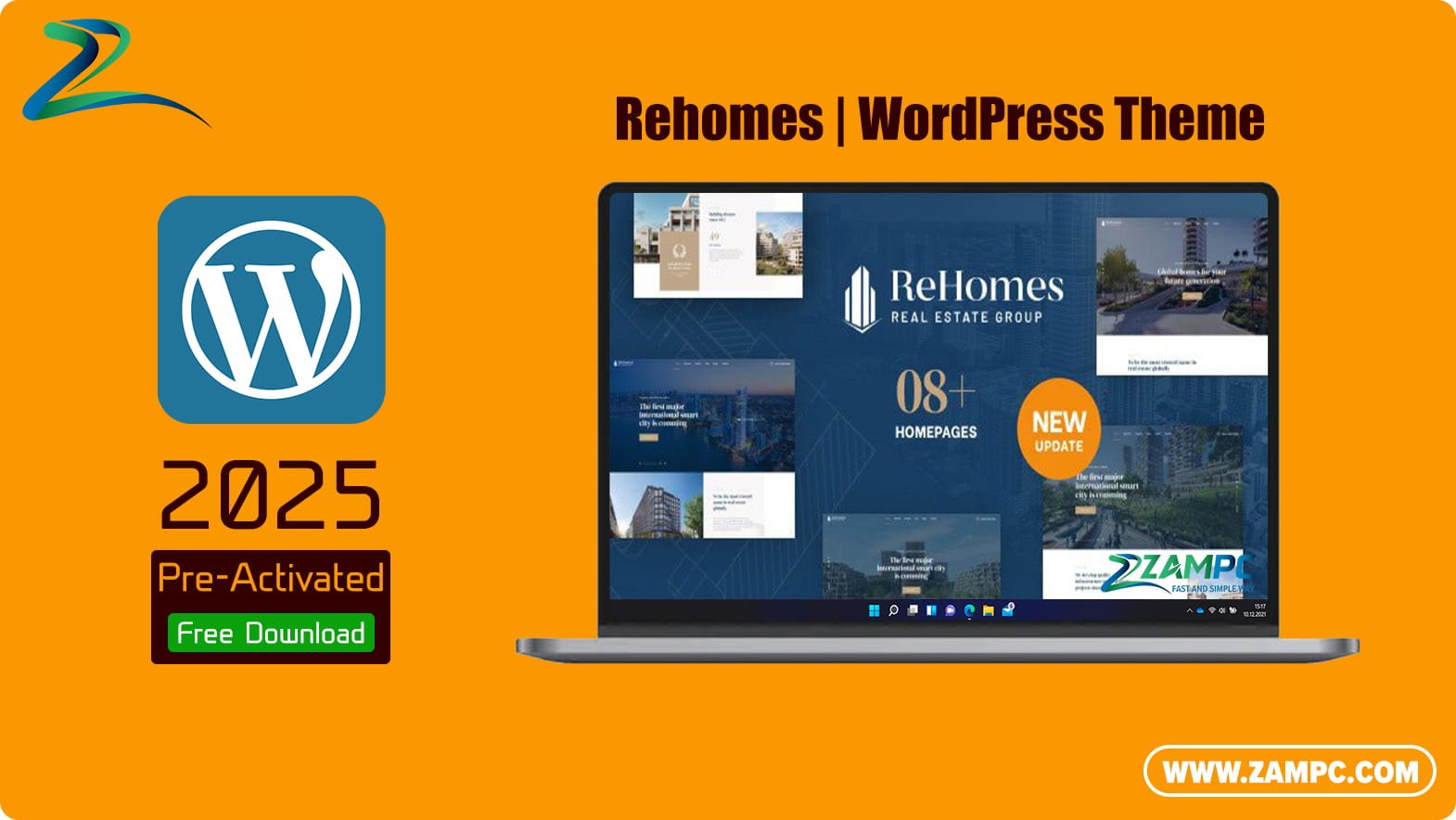 Rehomes WordPress Theme ZamPC