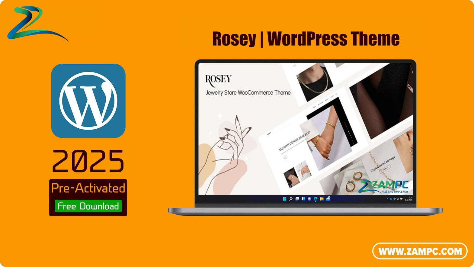 Rosey WordPress Theme ZamPC