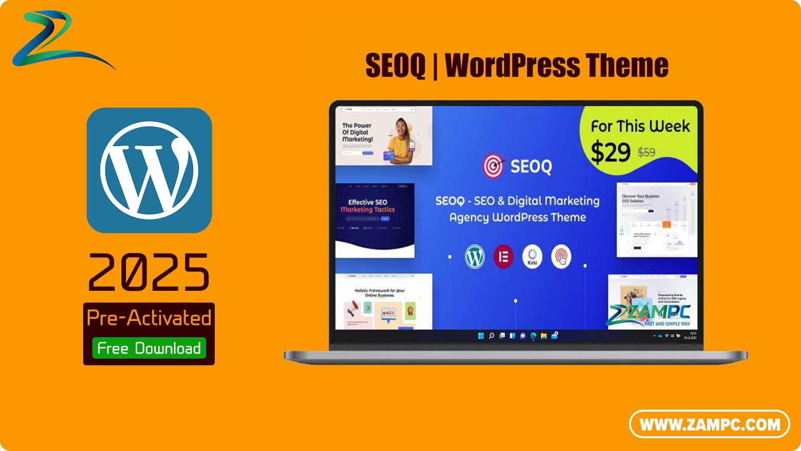 SEOQ WordPress Theme ZamPC