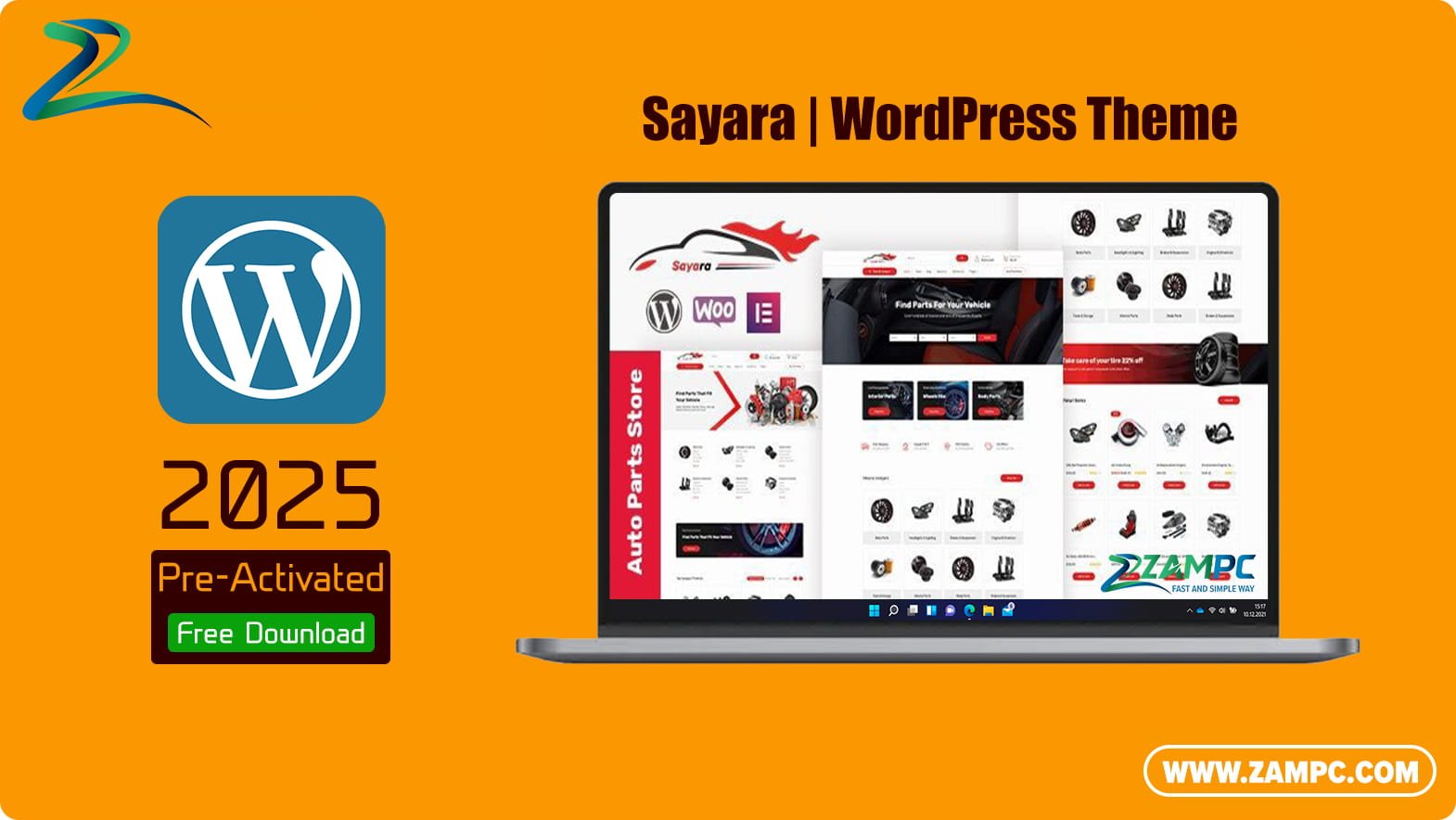 Sayara WordPress Theme ZamPC