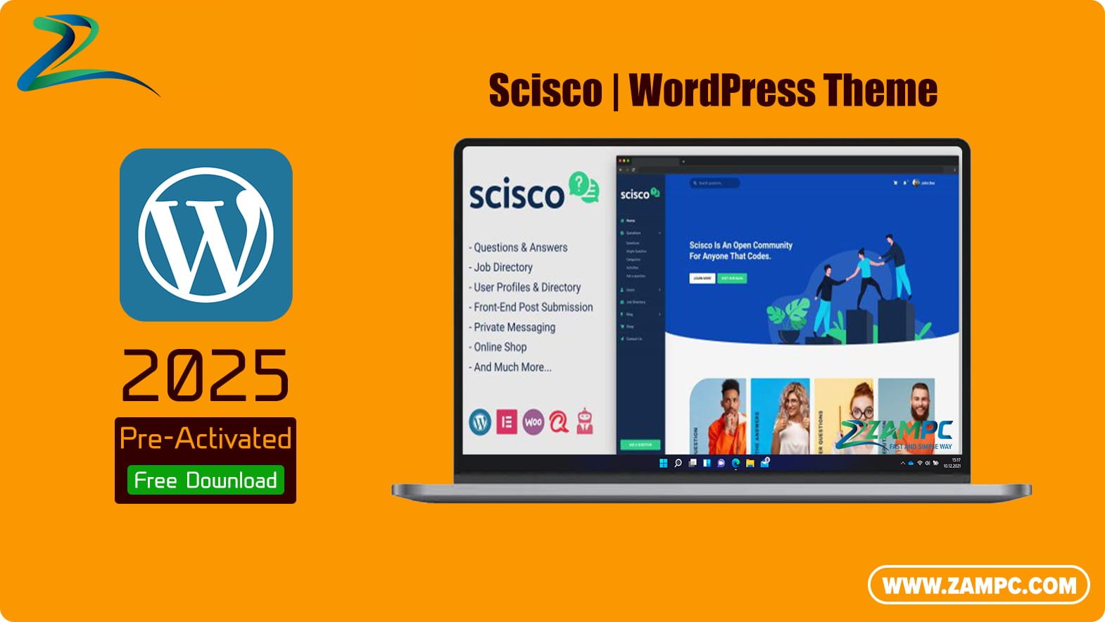 Scisco WordPress Theme ZamPC