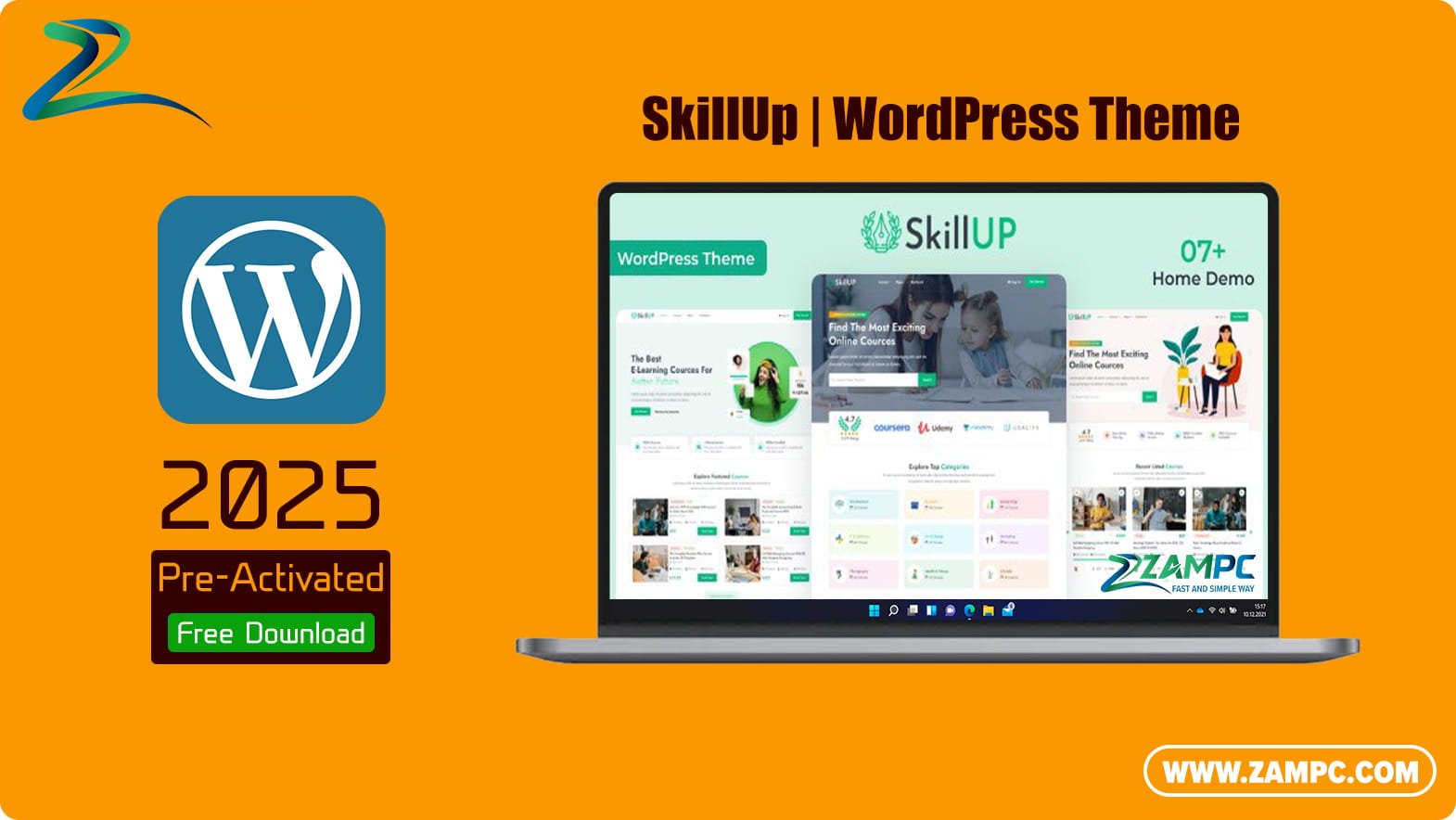 SkillUp WordPress Theme ZamPC