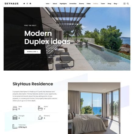 SkyHaus WordPress Theme