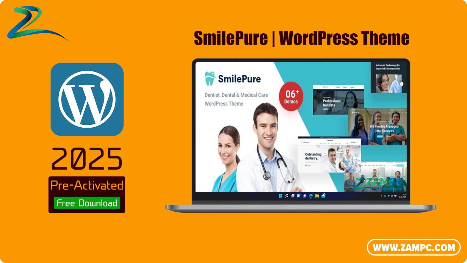 SmilePure WordPress Theme ZamPC