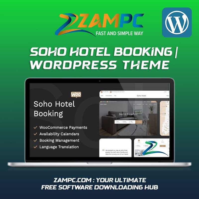 Soho Hotel Booking WordPress Theme ZamPC