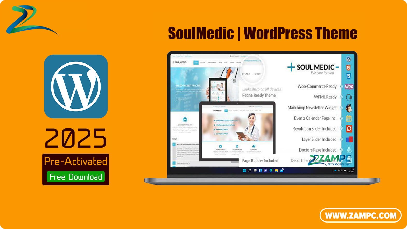 SoulMedic WordPress Theme ZamPC