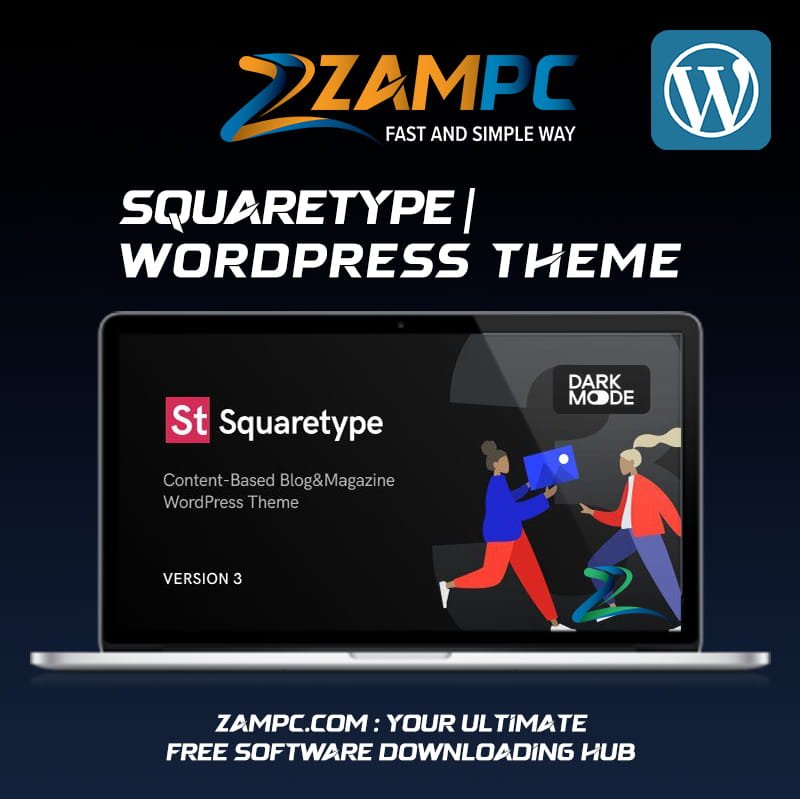 Squaretype WordPress Theme ZamPC