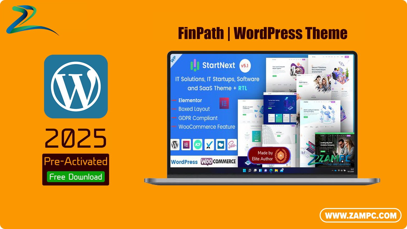 StartNext WordPress Theme ZamPC