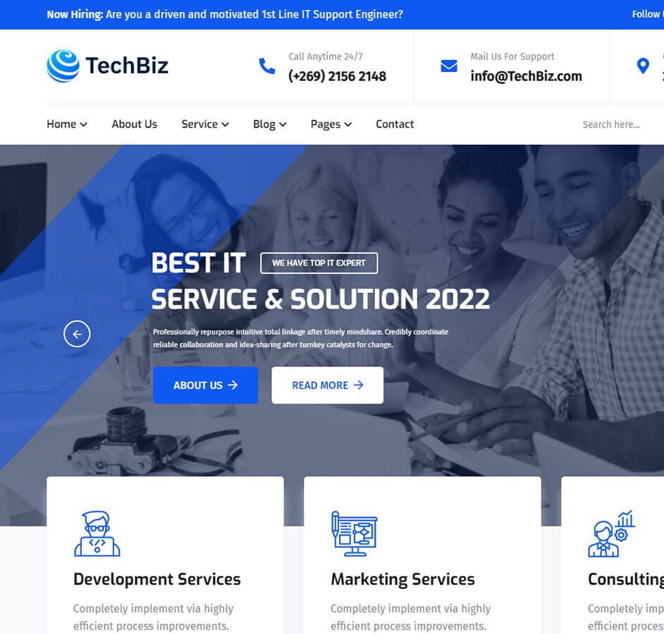 Techbiz WordPress Theme ZamPC Icon