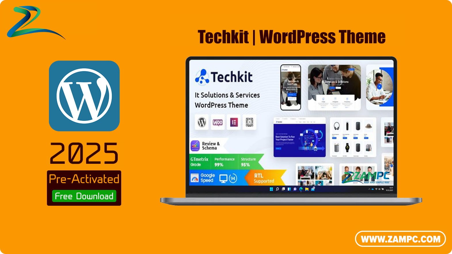 Techkit WordPress Theme ZamPC