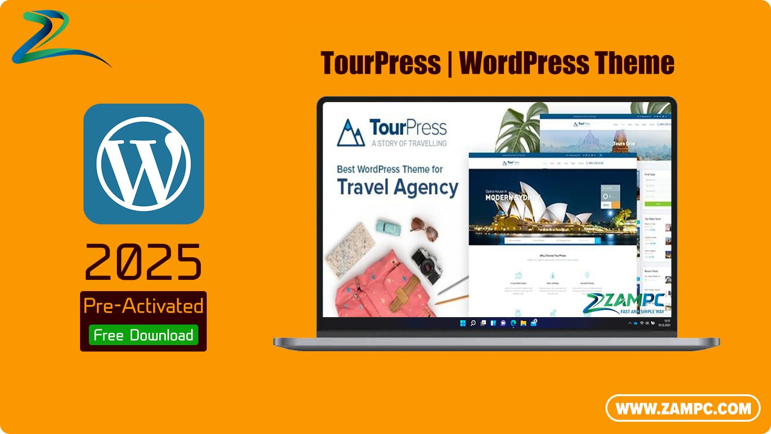 TourPress WordPress Theme ZamPC