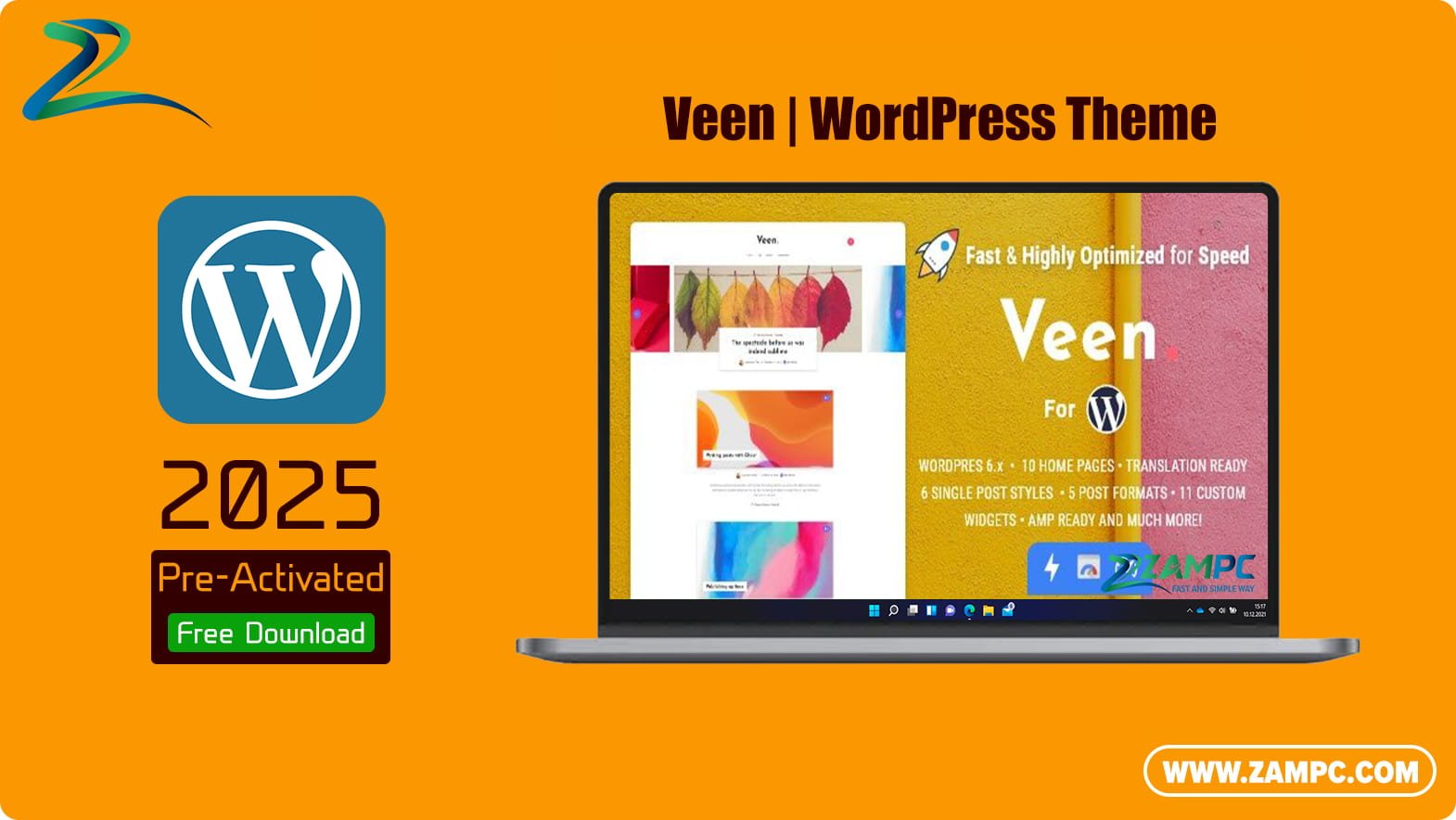 Veen WordPress Theme ZamPC