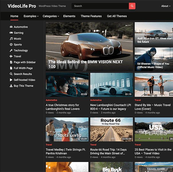 VideoLife Pro WordPress Theme