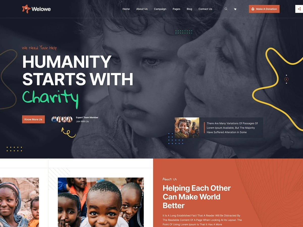 Welowe WordPress theme