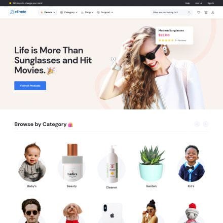 eTrade WordPress Theme