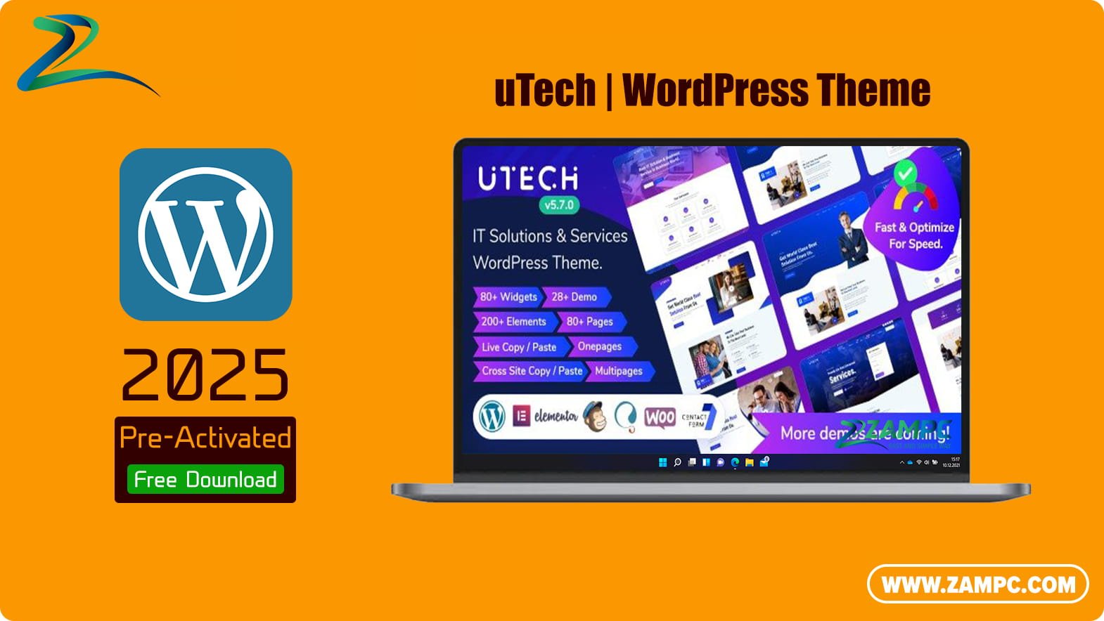 uTech WordPress Theme ZamPC