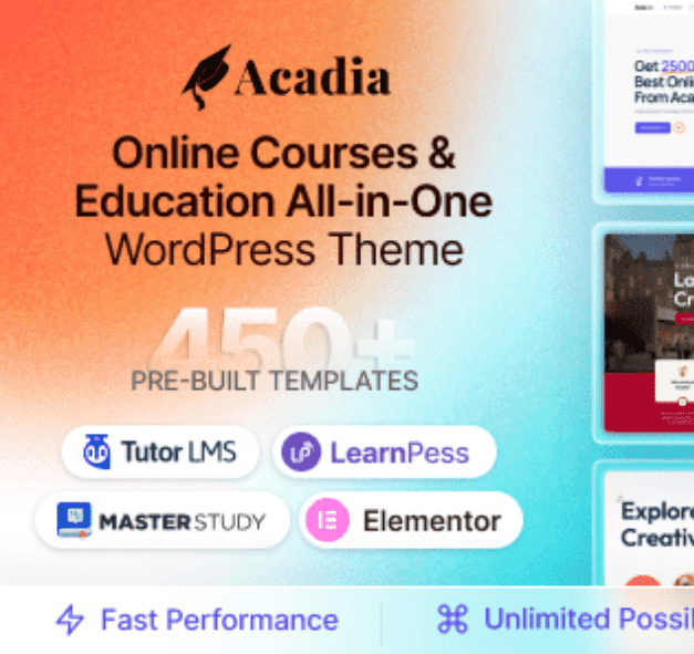 Acadia Theme WordPress