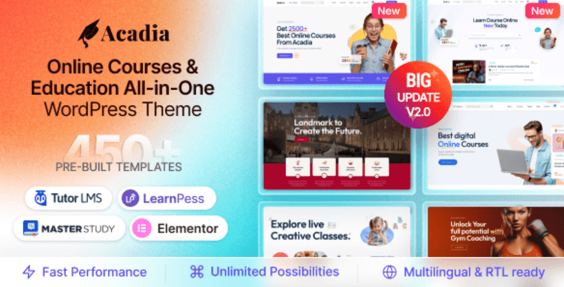 Acadia Theme WordPress