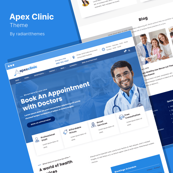 ApexClinic Theme WordPress
