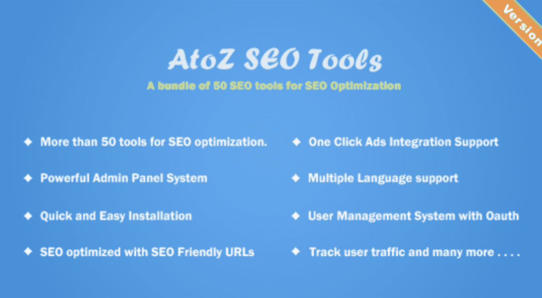AtoZ SEO Tools PHP Scripts
