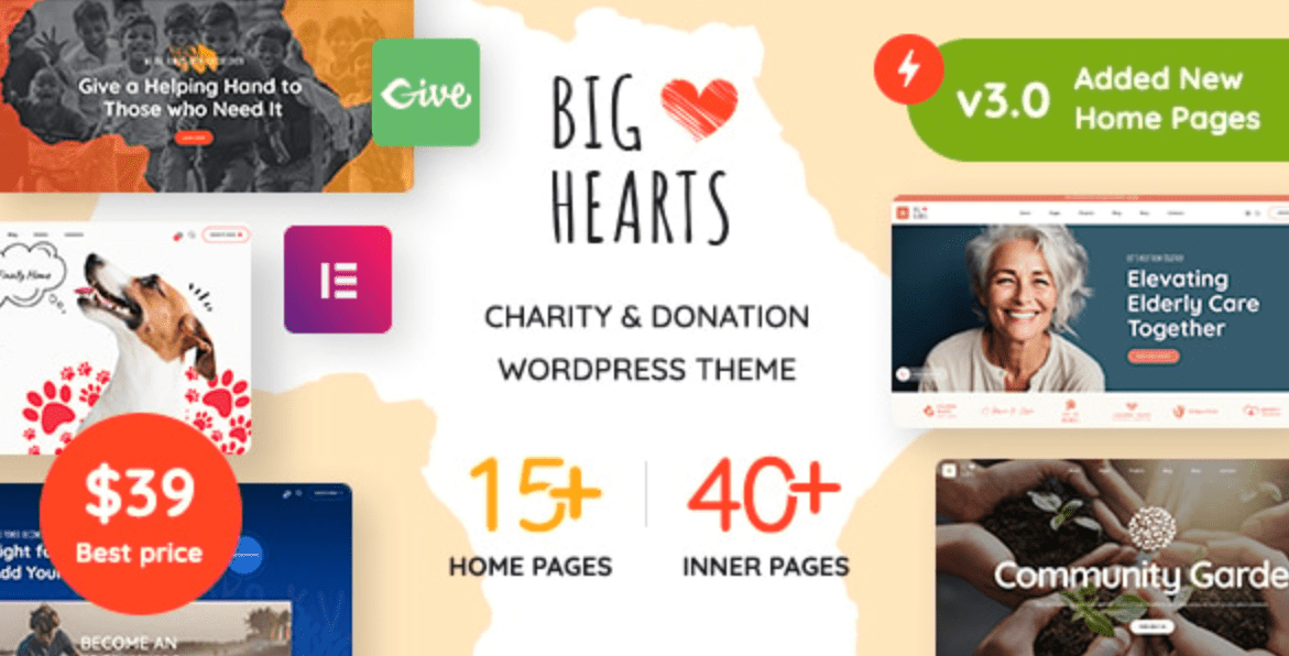 BigHearts WordPress Theme