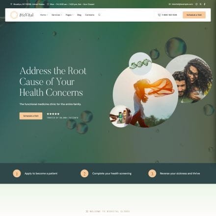 BioVital Theme WordPress