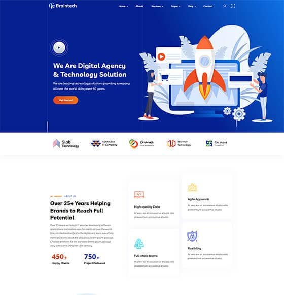 Braintech Theme WordPress