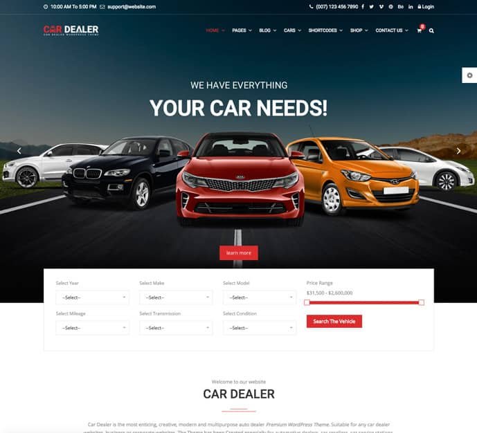 Car Dealer Theme WordPress logo