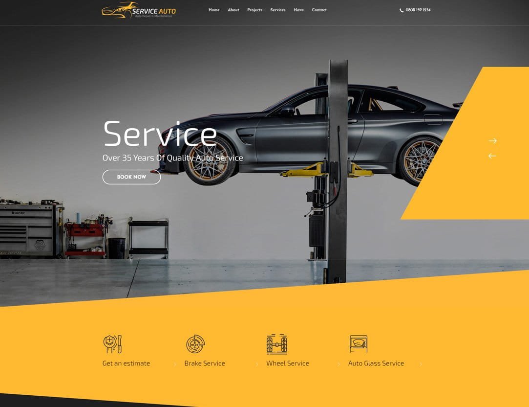 Car Service Theme WordPress