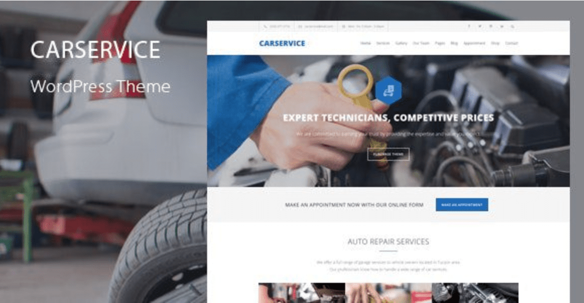 Car Service Theme WordPress