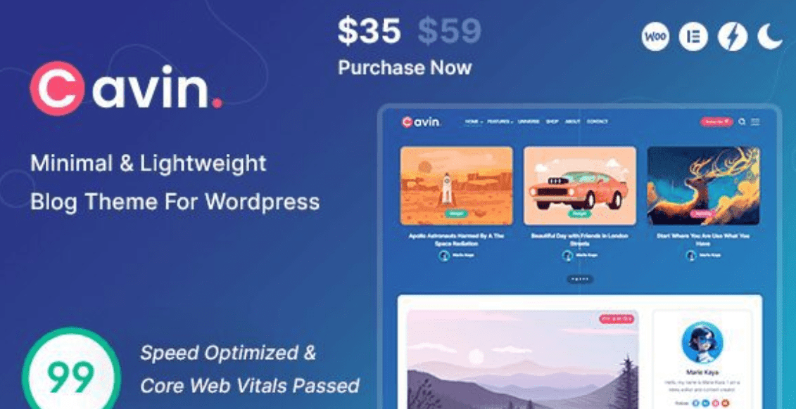 Cavin WordPress Theme