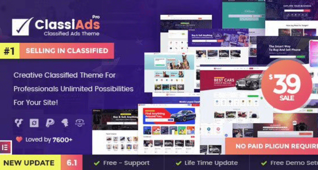 Classiads Theme WordPress