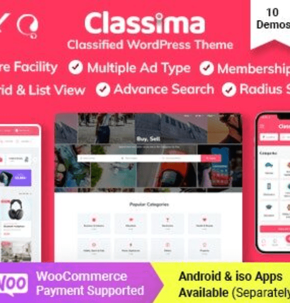 Classima Theme WordPress