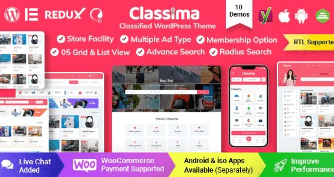 Classima Theme WordPress