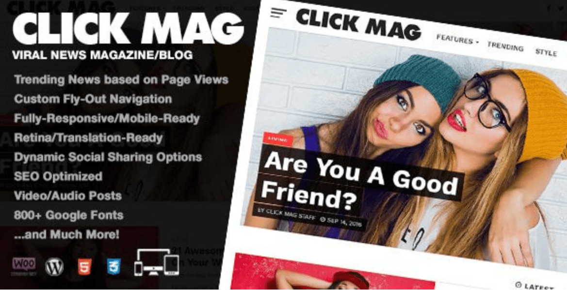 Click Mag Theme WordPress
