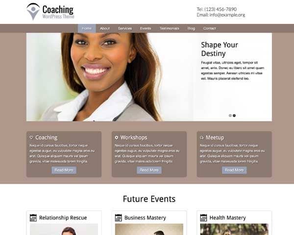 Coaching Theme WordPress