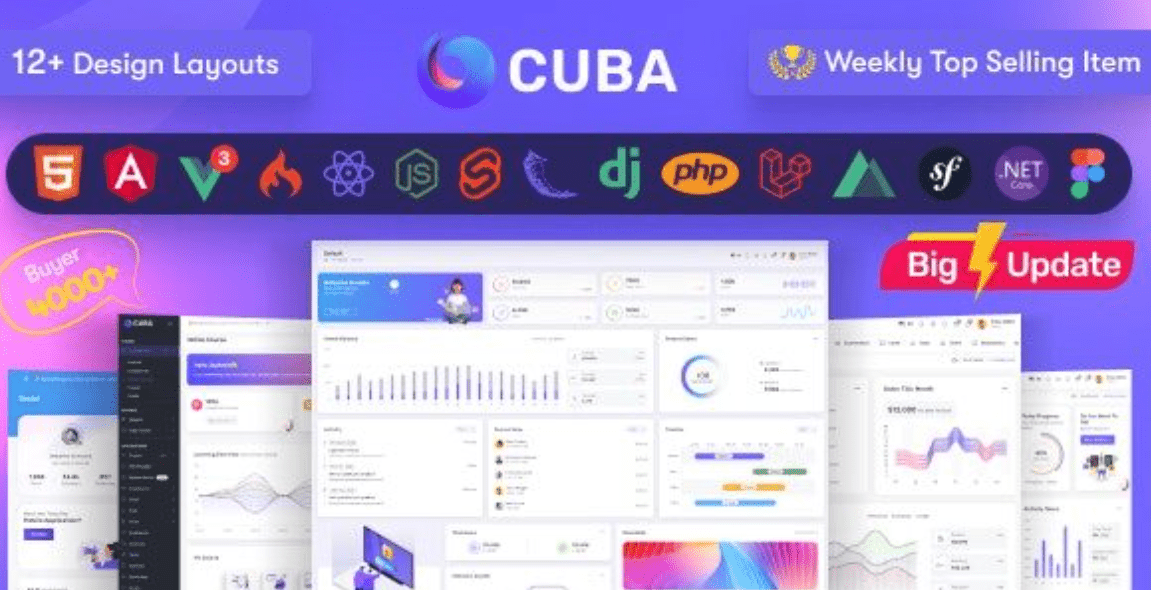 Cuba Admin Dashboard Template