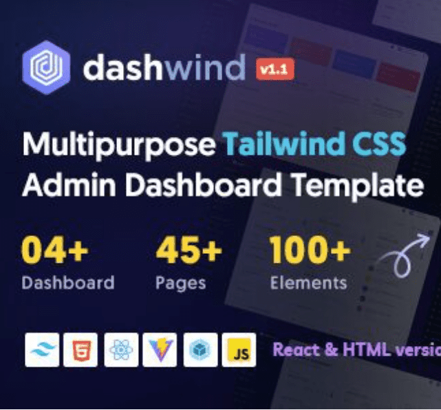 DashWind Admin Dashboard Template