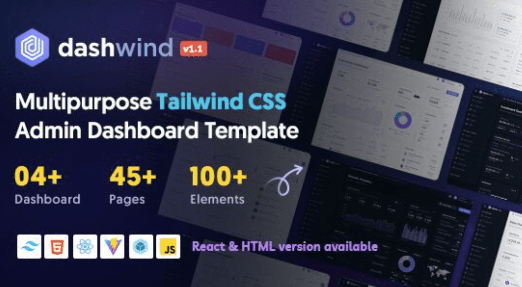 DashWind Admin Dashboard Template