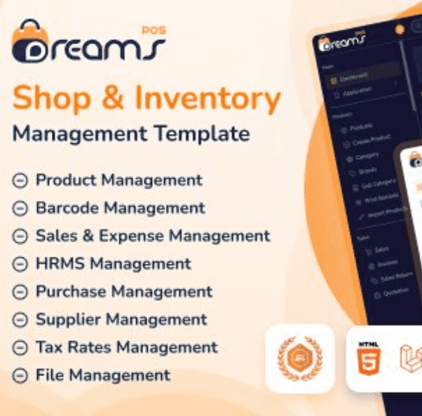 DreamsPOS Admin Template