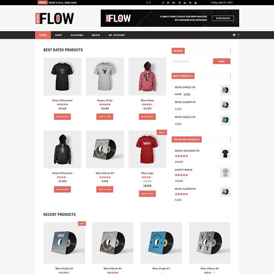 Flow News Theme WordPress