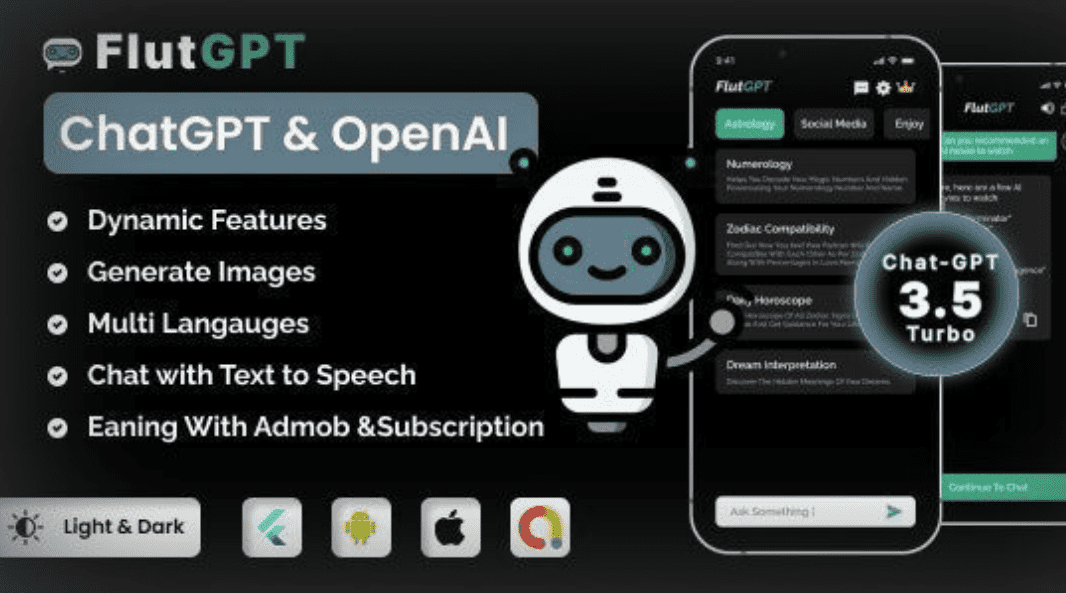 FlutGpt ChatGPT Flutter App