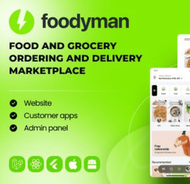 Foodyman Flutter App