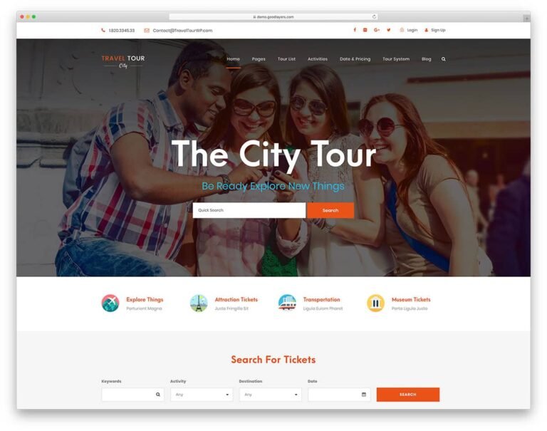 Grand Tour Theme WordPress