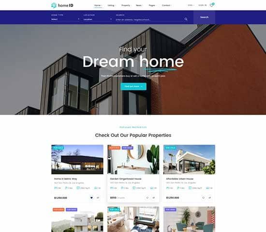 HomeID Theme WordPress