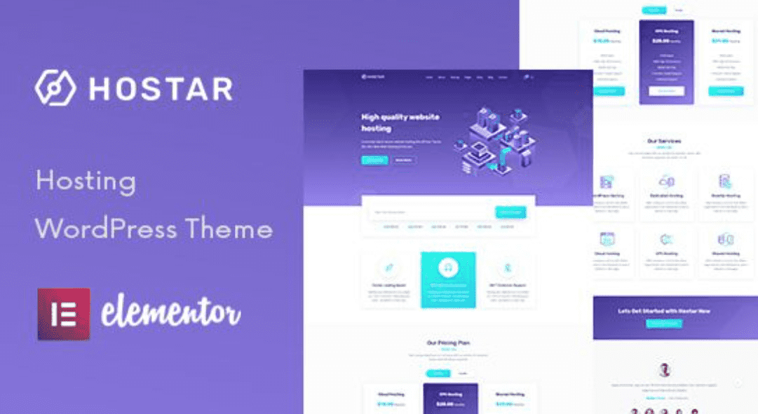 Hostar Theme WordPress