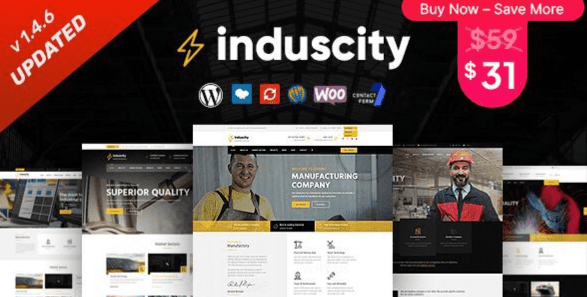 Induscity Theme WordPress