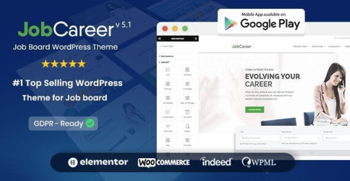 JobCareer Theme WordPress