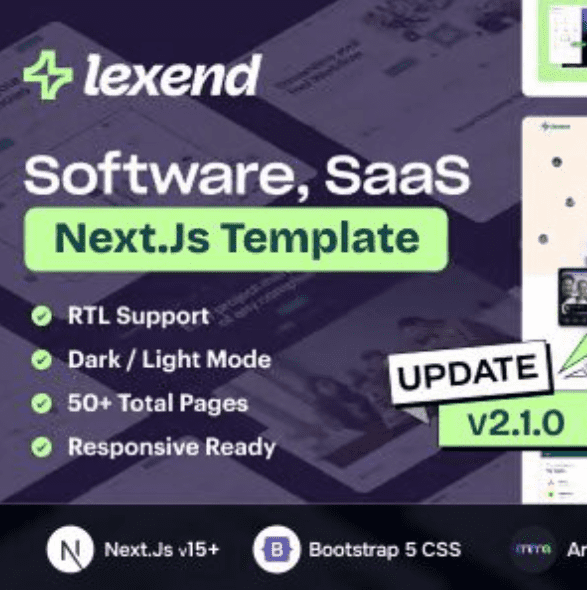Lexend NextJs Template