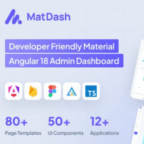 MatDash Admin Dashboard Template